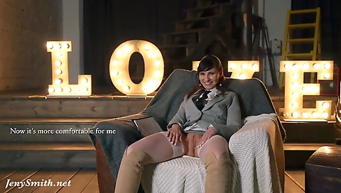 Sexy brunette hair with a toy in jetzt