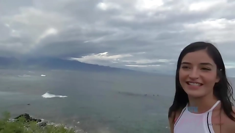 Sultry brunette hair with a massage