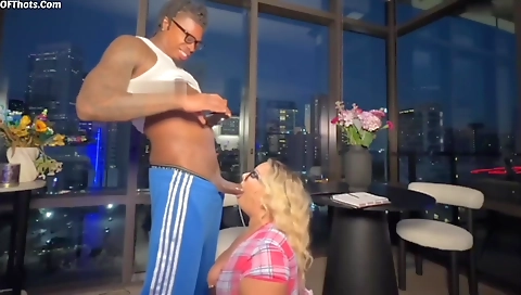 Blonde slut takes on my dick manny's cock