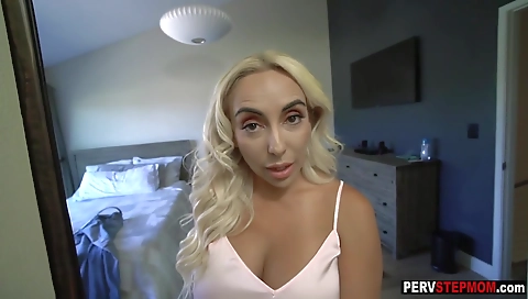 Sultry blonde fucked and cum