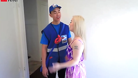 Married girl gets fucked by her boss and friend