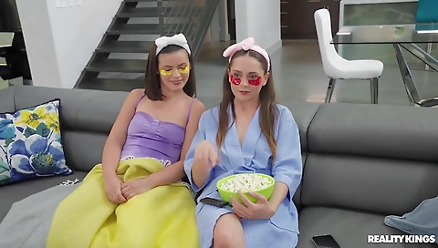 Hot milf with huge tits fucked by her black dildo