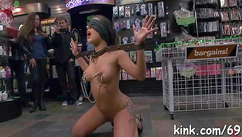 Slutty slut's first time for action