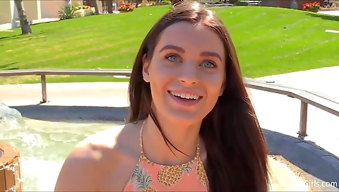 Sultry girl with a massage